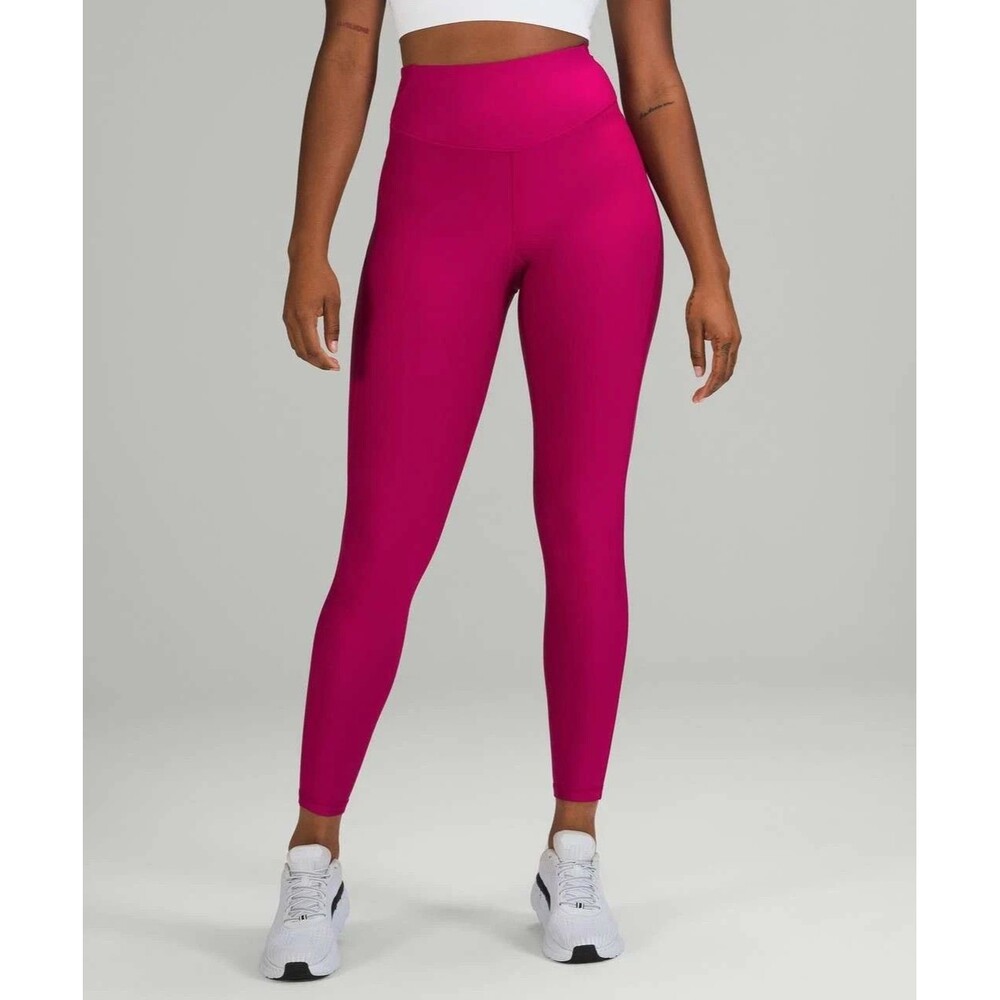 Lululemon Base Pace High-Rise Fleece Tight Womens 0 Wild Berry Leggings MSRP 11$